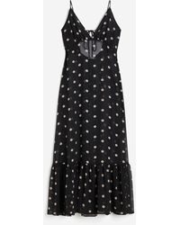 H&M - Kleid aus zartem Chiffon - Lyst