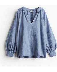 H&M - Doppelt gewebte Bluse - Lyst