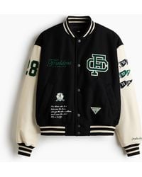 H&M - Baseballjacke mit Motiven - Lyst