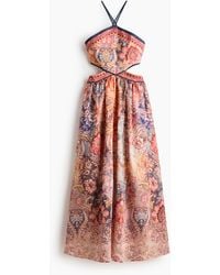 H&M - Neckholder-Kleid mit Cut-outs - Lyst