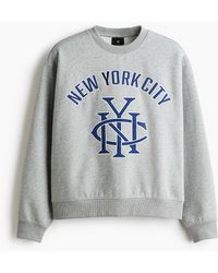 H&M - Bedrucktes Sweatshirt in Loose Fit - Lyst
