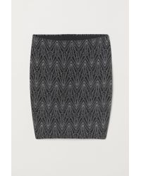 H&M Glitzernder Rock - Schwarz