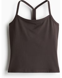 H&M - Sport-Trägertop mit integriertem BH mit SoftMove TM - Lyst