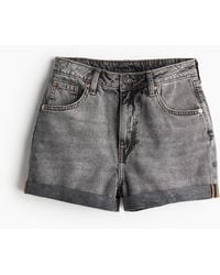 H&M - Jeansshorts High Waist - Lyst