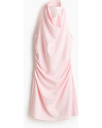 H&M - Gedrapeerde Halterjurk - Lyst
