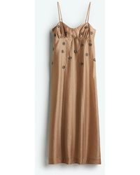 H&M - Transparentes Trägerkleid mit Verzierungen - Lyst
