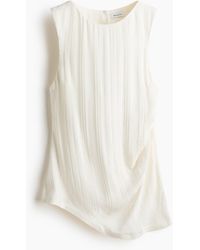 H&M - Open-backtop Van Linnenmix - Lyst