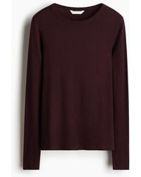 H&M - Geribde Katoenen Top - Lyst