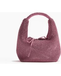 H&M - Handtasche in glitzerndem Ajourstrick - Lyst
