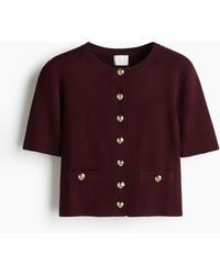H&M - Cardigan mit Kurzarm - Lyst