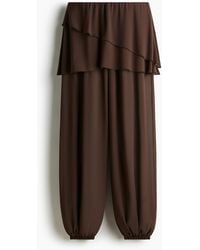 H&M - Pantalon En Mousseline Avec Jupe Superposée - Lyst