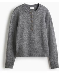 H&M - Pull à boutons - Lyst