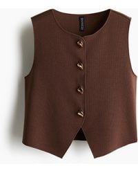 H&M - Gilet aus Jersey - Lyst