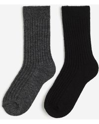 H&M - 2er-Pack Socken aus Wollmix - Lyst
