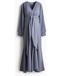H&M - MAMA Crêpe-Kleid mit Bindebändern - Lyst