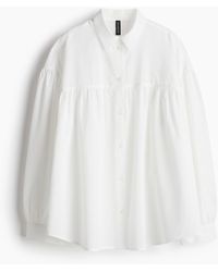 H&M - Oversized Baumwollbluse - Lyst