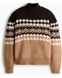 H&M - Jacquardpullover mit Turtleneck - Lyst
