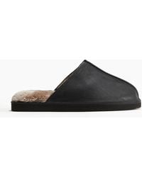 H&M - Hausschuhe mit Teddyfutter - Lyst