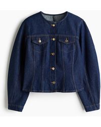 H&M - Taillierte Twillbluse - Lyst