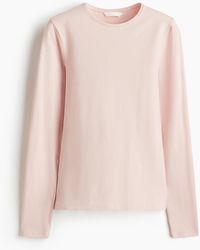 H&M - Top Ajusté En Coton - Lyst