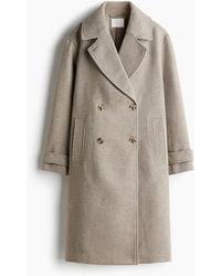 H&M - Zweireihiger Mantel - Lyst