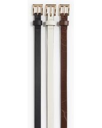H&M - 3er-Pack Schmale Gürtel - Lyst