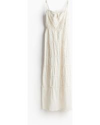 H&M - Bodycon-Kleid mit Volantbesatz - Lyst