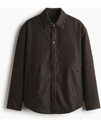 H&M - Overshirt mit Coating in Regular Fit - Lyst