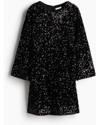 H&M - A-linejurk Met Pailletten - Lyst