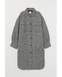 H&M Long Shacket - Black