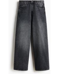 H&M - Wide Jeans - Lyst