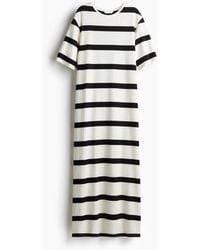 H&M - Langes T-Shirt-Kleid - Lyst
