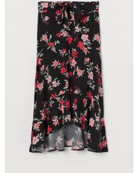 H&M Jupe à motif - Noir
