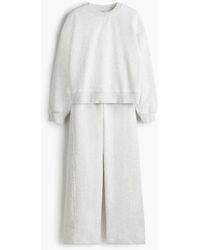 H&M - 2-teiliges Set mit Sweatshirt und Joggpants - Lyst