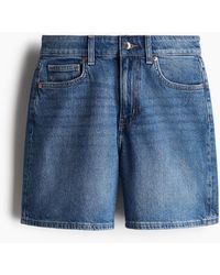 H&M - Denim Short - Lyst