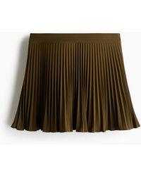 H&M - Plissierter Mini-Skort - Lyst