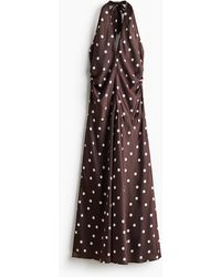 H&M - Gedrapeerde Halterjurk - Lyst