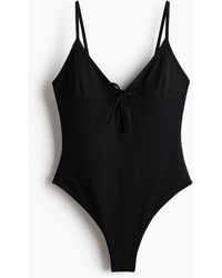 H&M - Padded-cup High Leg Swimsuit - Lyst