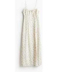 H&M - Midi-jurk Met Drawstring - Lyst