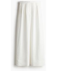 H&M - Weite Hose aus Leinenmix - Lyst