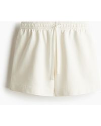 H&M - Katoenen Sweatshort Met Wassing - Lyst
