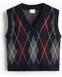 H&M - Pullunder in Jacquardstrick - Lyst
