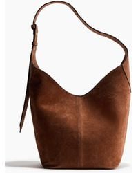 H&M - Umhängetasche aus Veloursleder - Lyst
