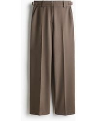 H&M - Rechte Broek Van Twill - Lyst