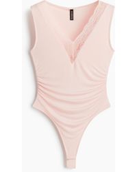 H&M - Tangabody mit Spitze - Lyst