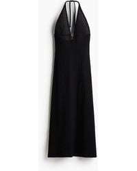 H&M - Ajourgebreide Jurk Met Decoraties - Lyst