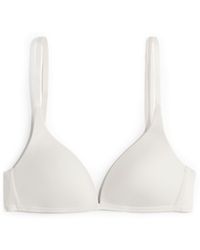 H&M - Wattierter bügelloser Mikrofaser-BH - Lyst