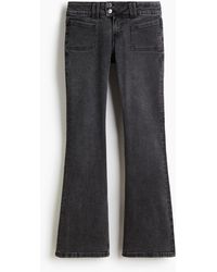 H&M - Flared Low Jeans - Lyst