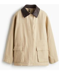 H&M - Twill Jack Met Gecoate Kraag - Lyst
