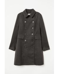 H&M Zweireihiger Mantel - Grau